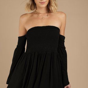 Black off the shoulder Do + Be dress